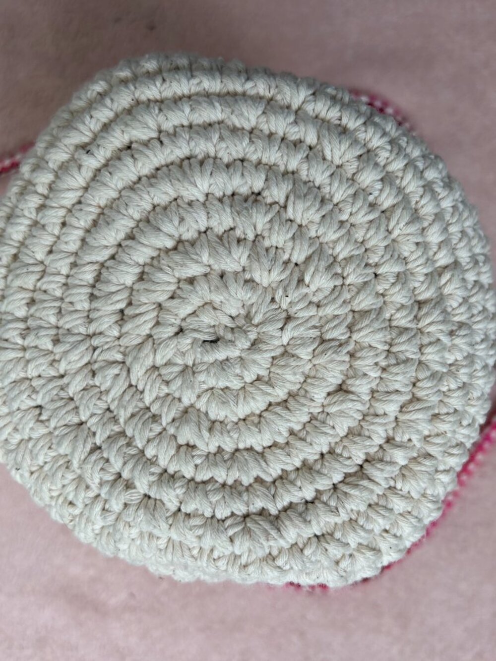 Handmade Crochet Bucket Crossbody Bag Tote - Picture 2 of 7